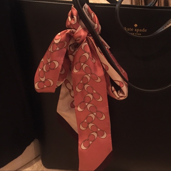 Coach Accessories - Coach twilly. Hair, bag, or neck tie. Available in navy/red. Price is for 1.